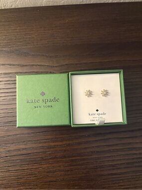 NEW Kate Spade Gold Stud Earrings